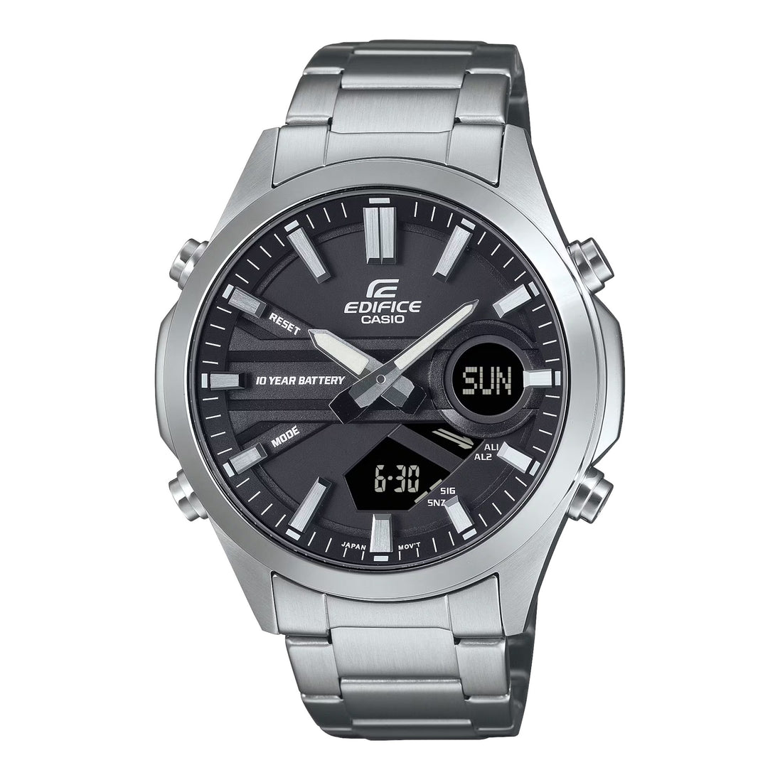 Uhr Edifice schwarz silber