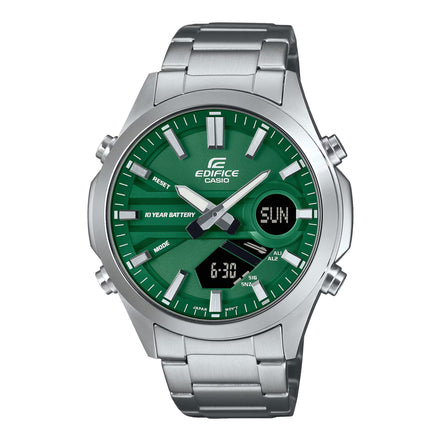 Uhr Edifice grün silber