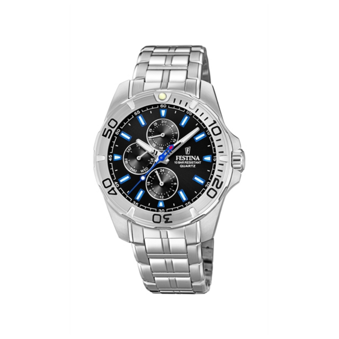 Herrenuhr Multifunktion Edelstahl Schwarz F20445/6