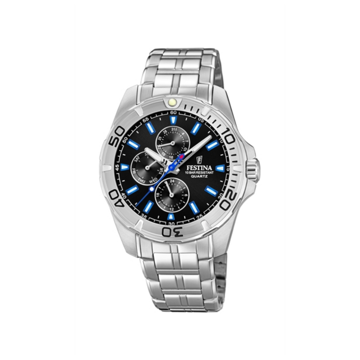 Herrenuhr Multifunktion Edelstahl Schwarz F20445/6