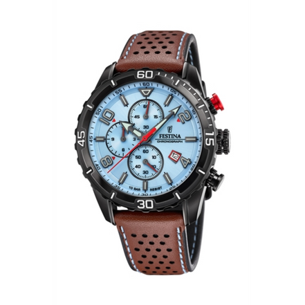 Herrenuhr Chronograph Leder braun F20519/1
