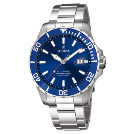 Herrenuhr Automatik Edelstahlarmband Blau F20531/3