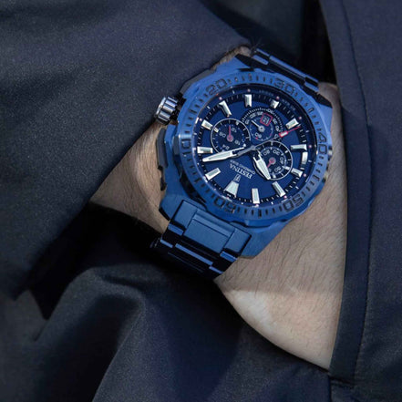 Herrenuhr Chrono Bike Spezialausgabe Blau