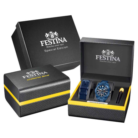Herrenuhr Chrono Bike Spezialausgabe Blau