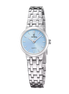 Damenuhr Mademoiselle Stahl Hellblau