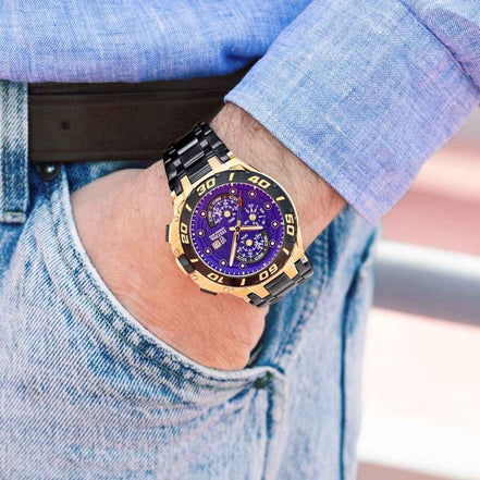 Herrenuhr Chrono Bike Spezialausgabe lila