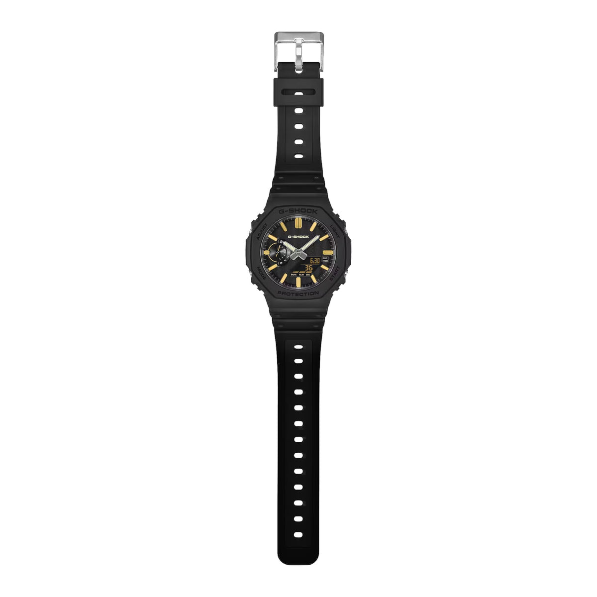 Herrenuhr schwarz gold
