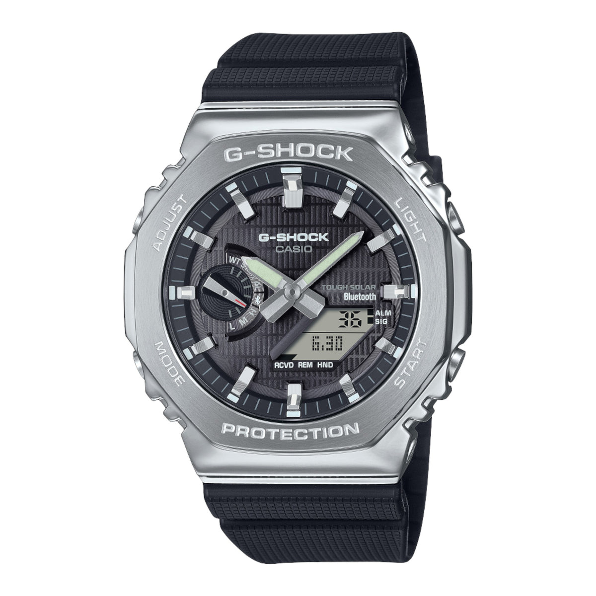 G-Steel schwarzes Zifferblatt