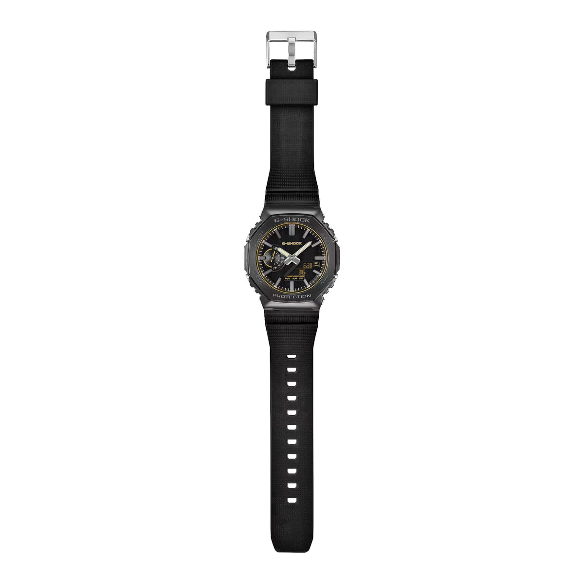 Herrenuhr schwarz gold