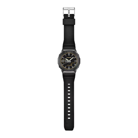 Herrenuhr schwarz gold
