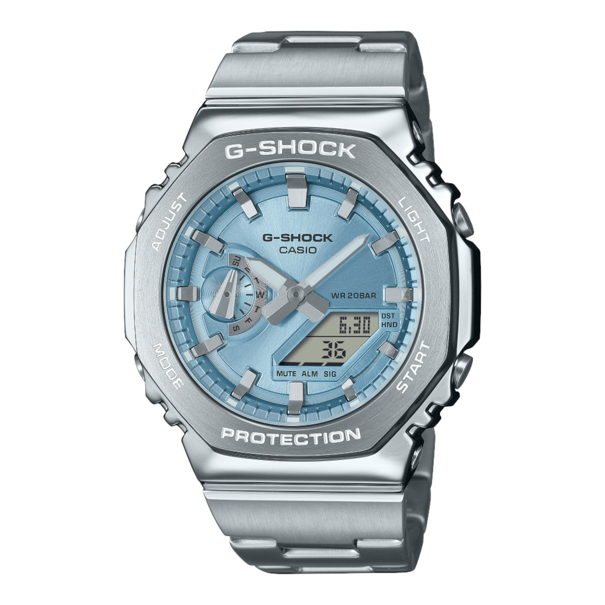 G-Shock Herrenuhr Silber Blau