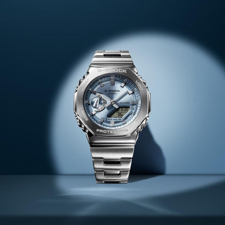 G-Shock Herrenuhr Silber Blau