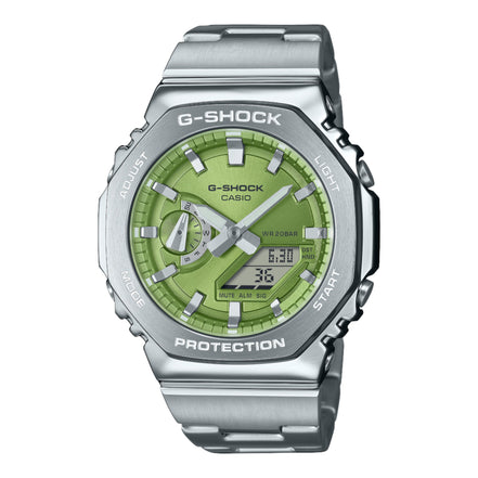 G-Shock Herrenuhr Silber Grün