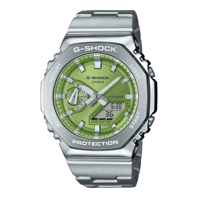 G-Shock Herrenuhr Silber Grün