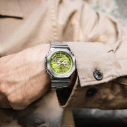 G-Shock Herrenuhr Silber Grün