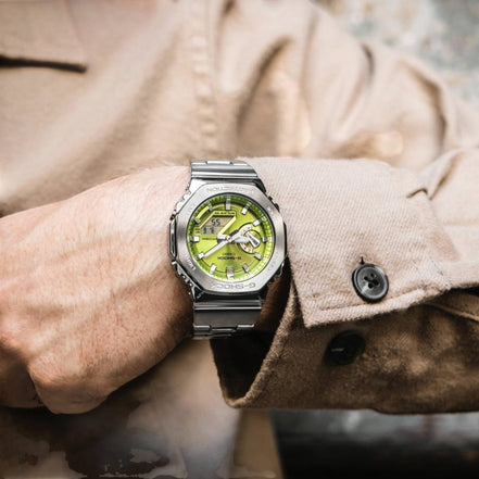 G-Shock Herrenuhr Silber Grün