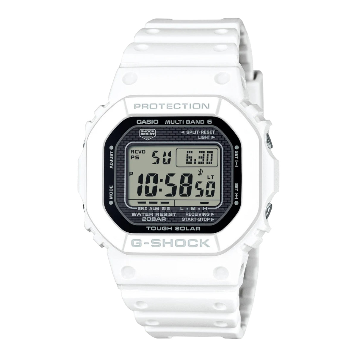 G-Shock Herrenuhr Weiß mit LED