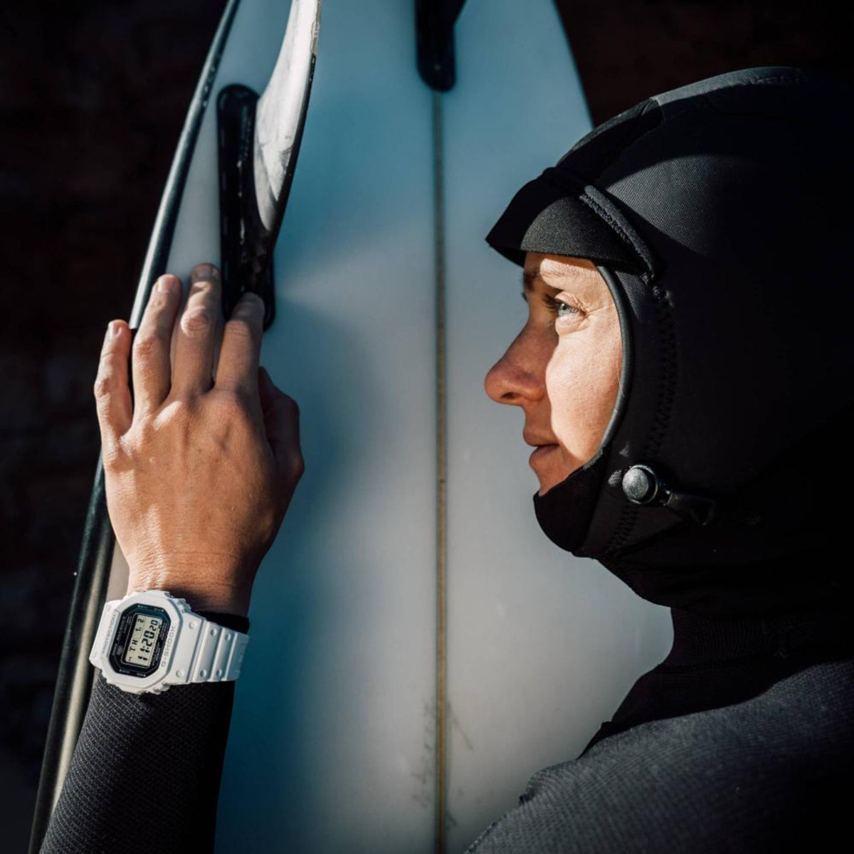 G-Shock Herrenuhr Weiß mit LED