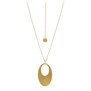 Kette mit Anhänger oval