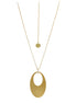 Kette mit Anhänger oval