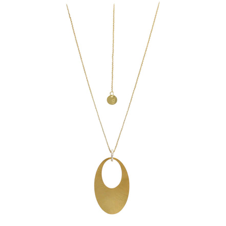 Kette mit Anhänger oval