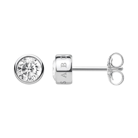 Ohrstecker Silber Zirkonia weiß