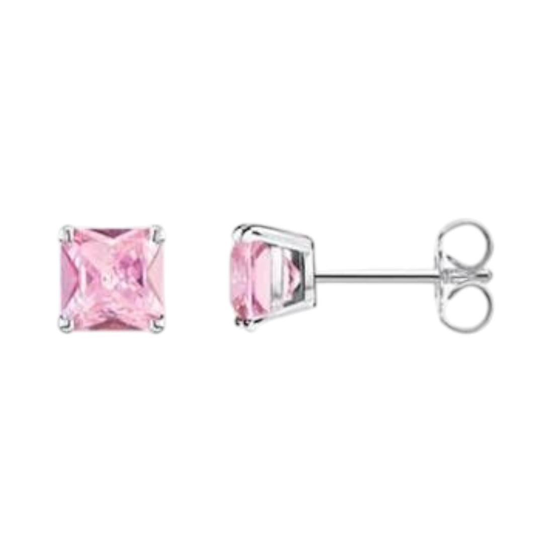 Ohrstecker pinker Stein