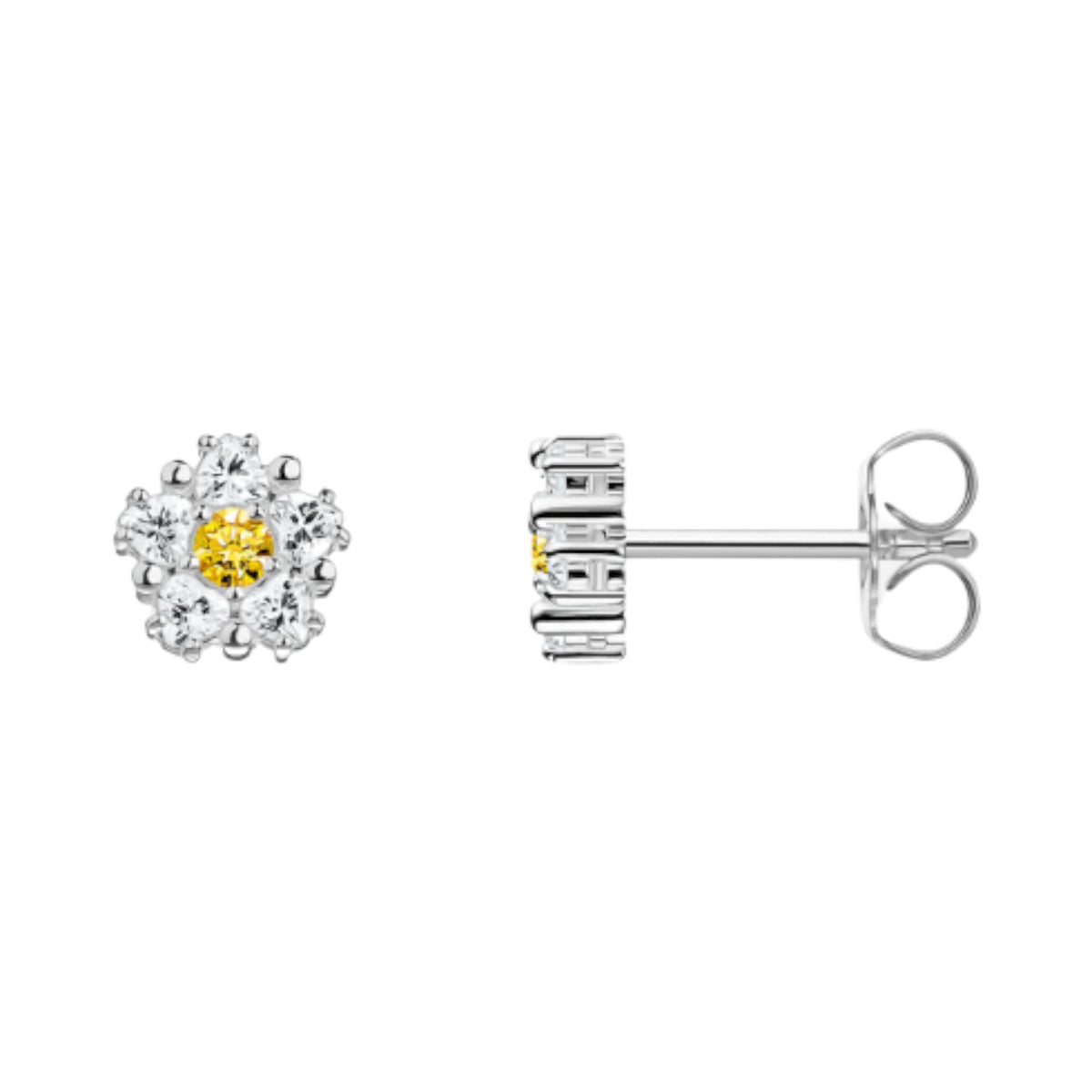 Ohrstecker Gänseblume klein Silber