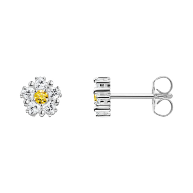 Ohrstecker Gänseblume klein Silber