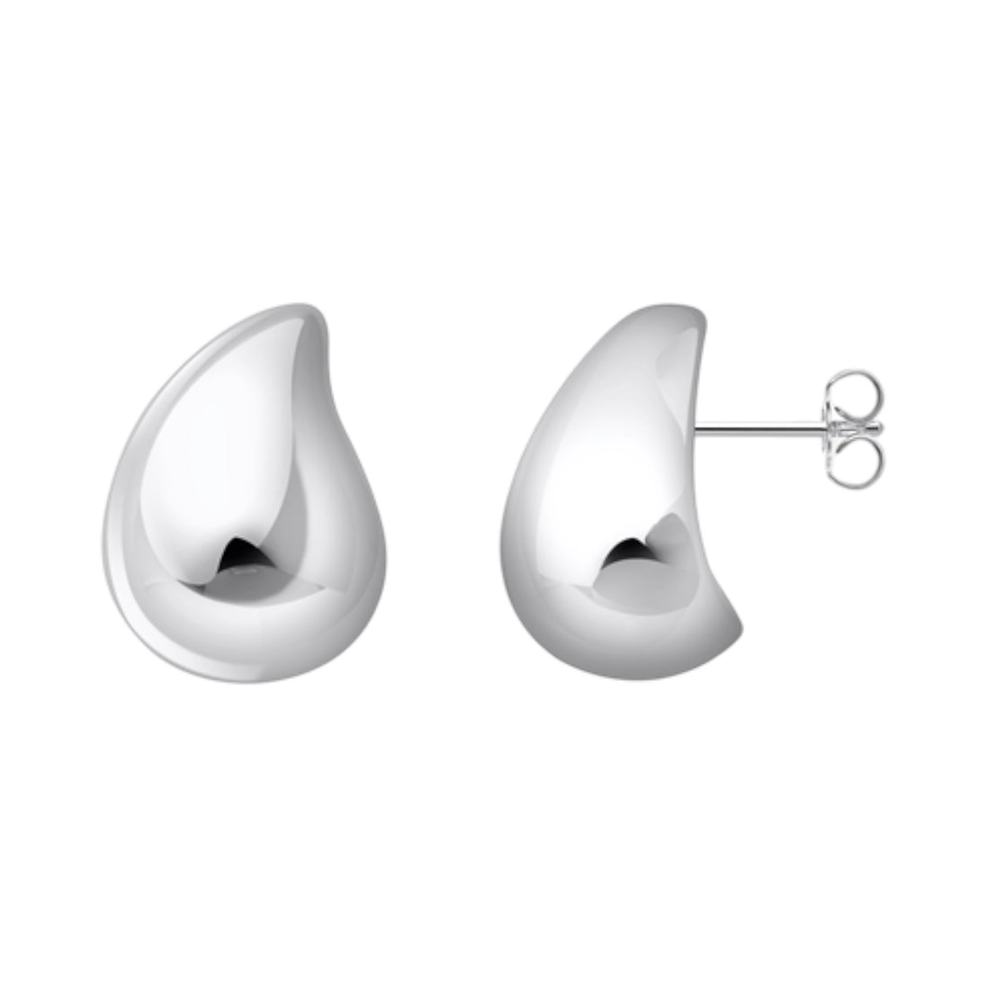 Ohrringe Tropfenform Silber