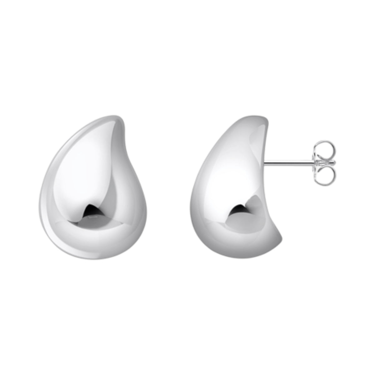 Ohrringe Tropfenform Silber
