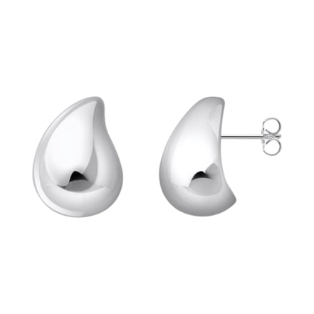 Ohrringe Tropfenform Silber