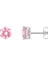 Ohrstecker großer Zirkonia pink