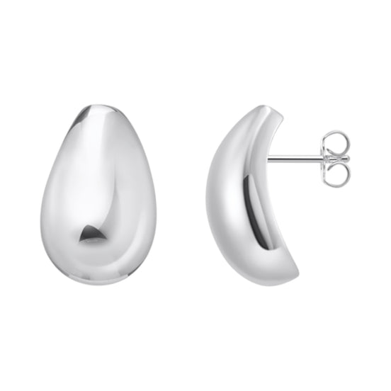Ohrringe Teardrop-Form Silber