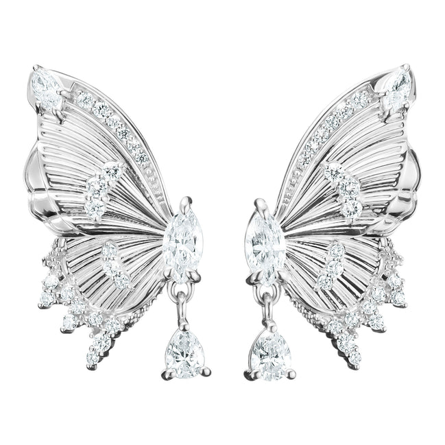 Ohrstecker Schmetterling Silber