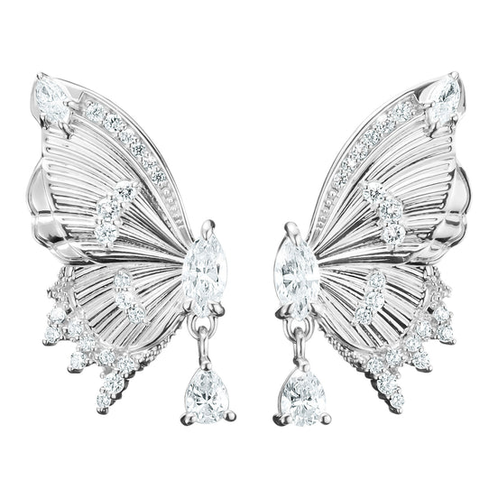 Ohrstecker Schmetterling Silber
