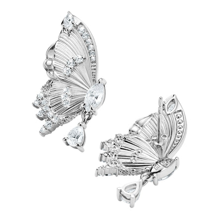 Ohrstecker Schmetterling Silber
