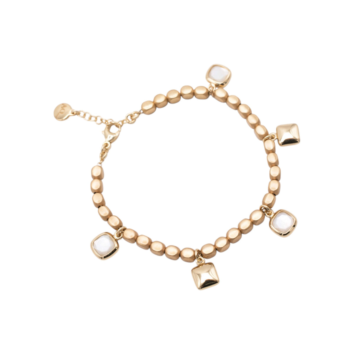 Armband mit Würfel und Perlmutt