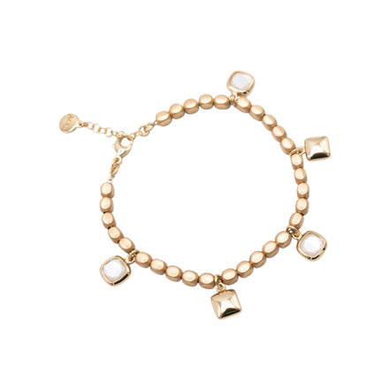 Armband mit Würfel und Perlmutt
