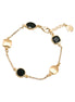 Armband mit schwarzem Glas