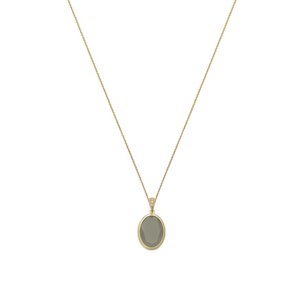 Kette mit Anhänger mit Glasperle Zirkonia