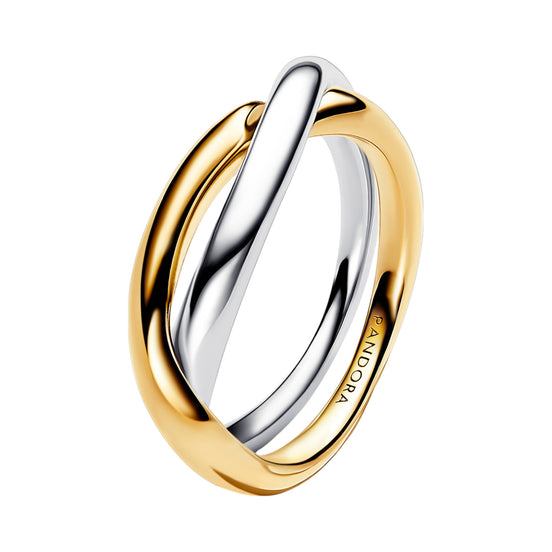 ESSENCE Ring verschlungen zweifarbig