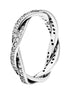 Geflochtener Ring mit Zirkonia