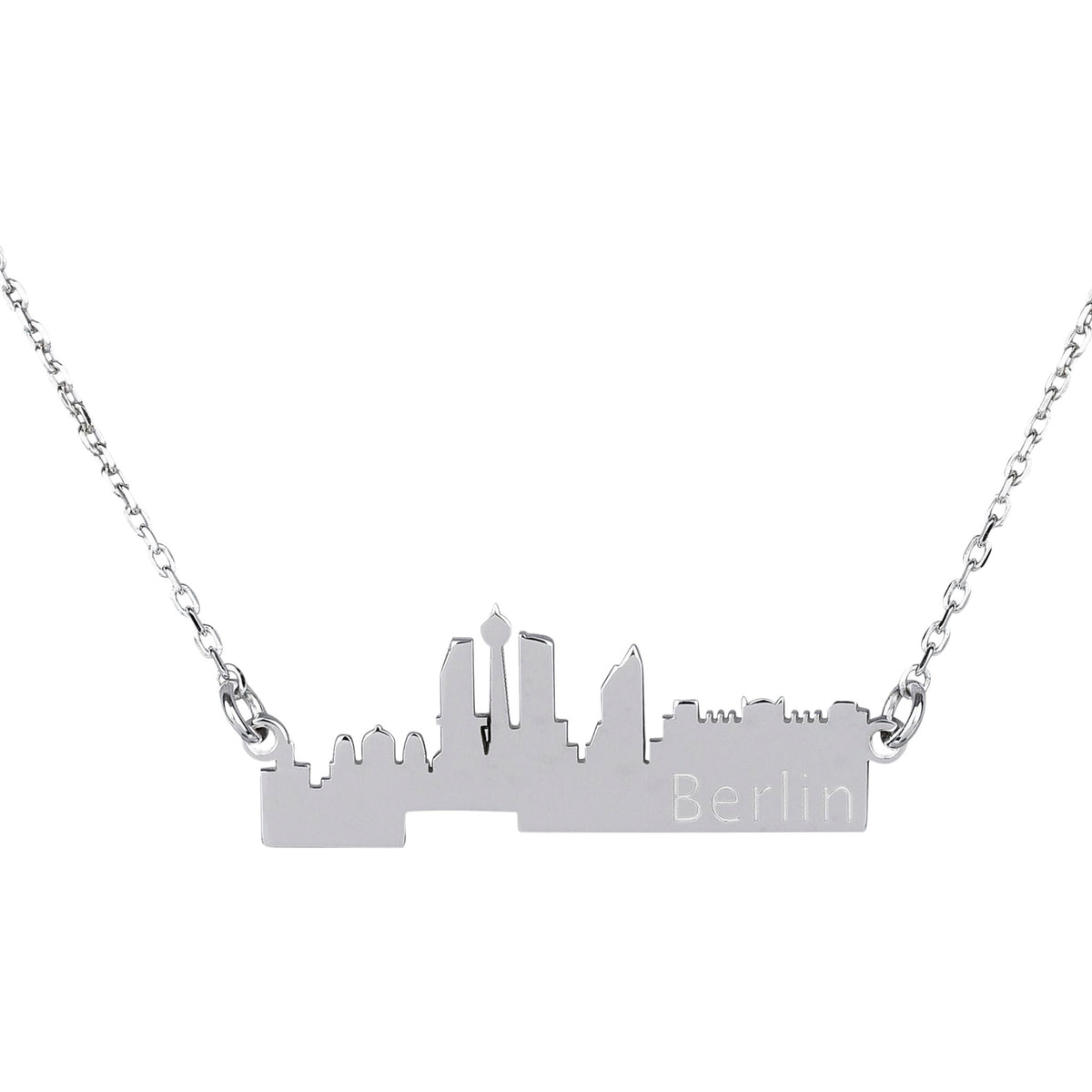 Halskette mit der Skyline von Berlin