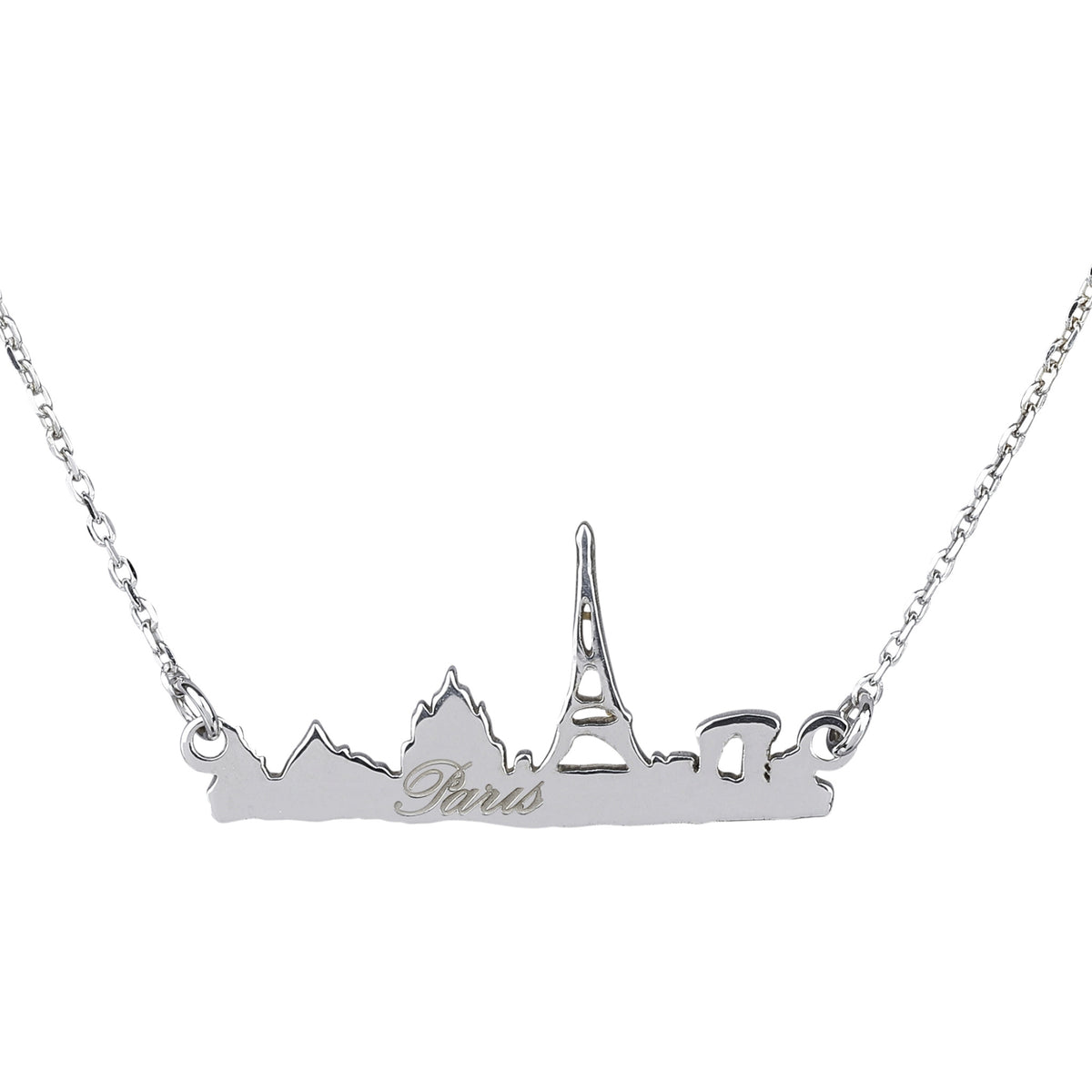 Halskette mit der Skyline von Paris