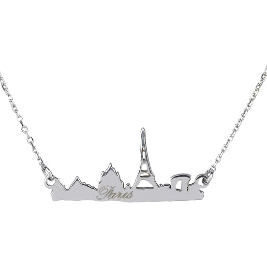 Halskette mit der Skyline von Paris
