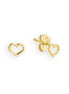 Herz-Ohrstecker aus 585er Gelbgold