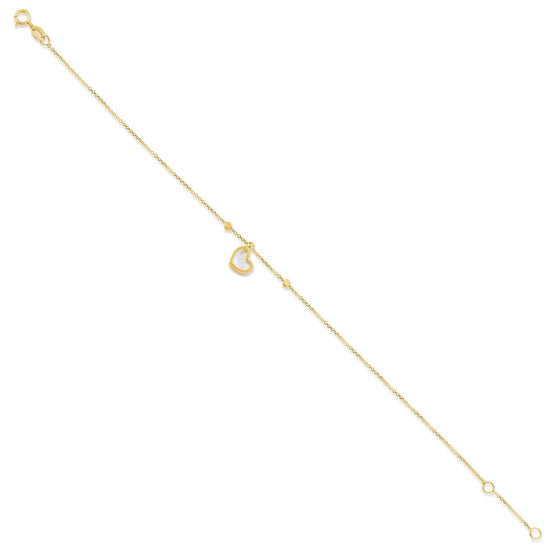 Armband mit Perlmutt-Herzen
