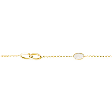 Goldenes Armband mit Perlmutt