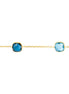 Goldenes Armband mit blauen Topas